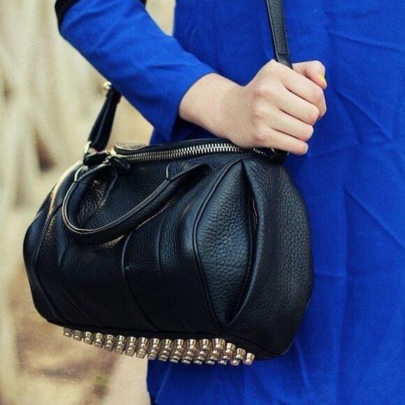 Alexander Wang Rockie Studded Lambskin Leather Bag - Picture 3 of 16